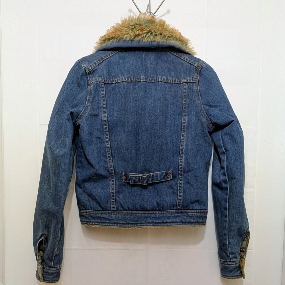 Stüssy Denim Jacket With Detachable Fur Collar - Picture 2 of 8